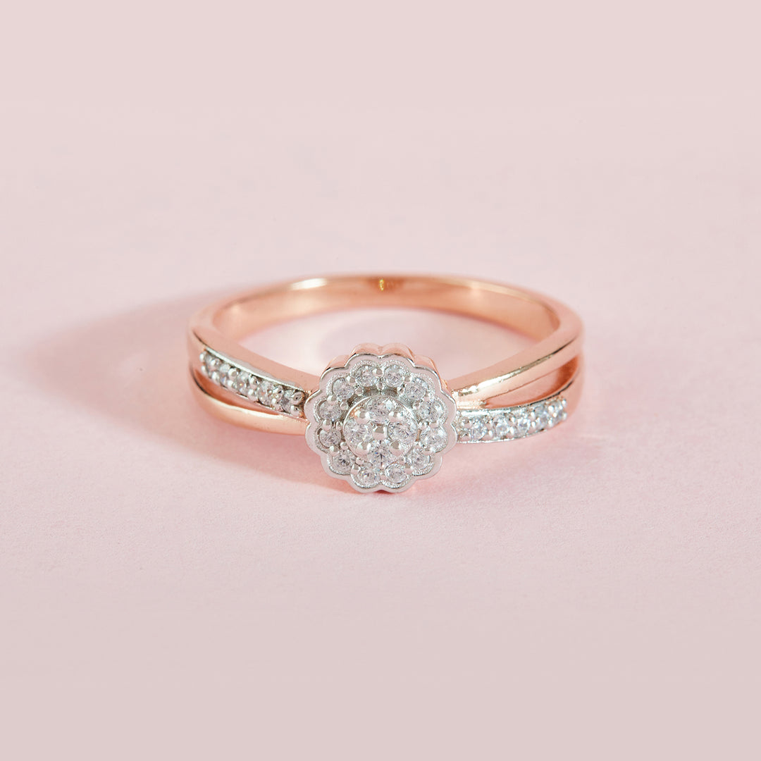 Twine Floret Lab Grown Diamond Ring